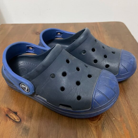 Children's CROCS sandals two-toned blue water shoes sandals gardening size C9 - Picture 6 of 6